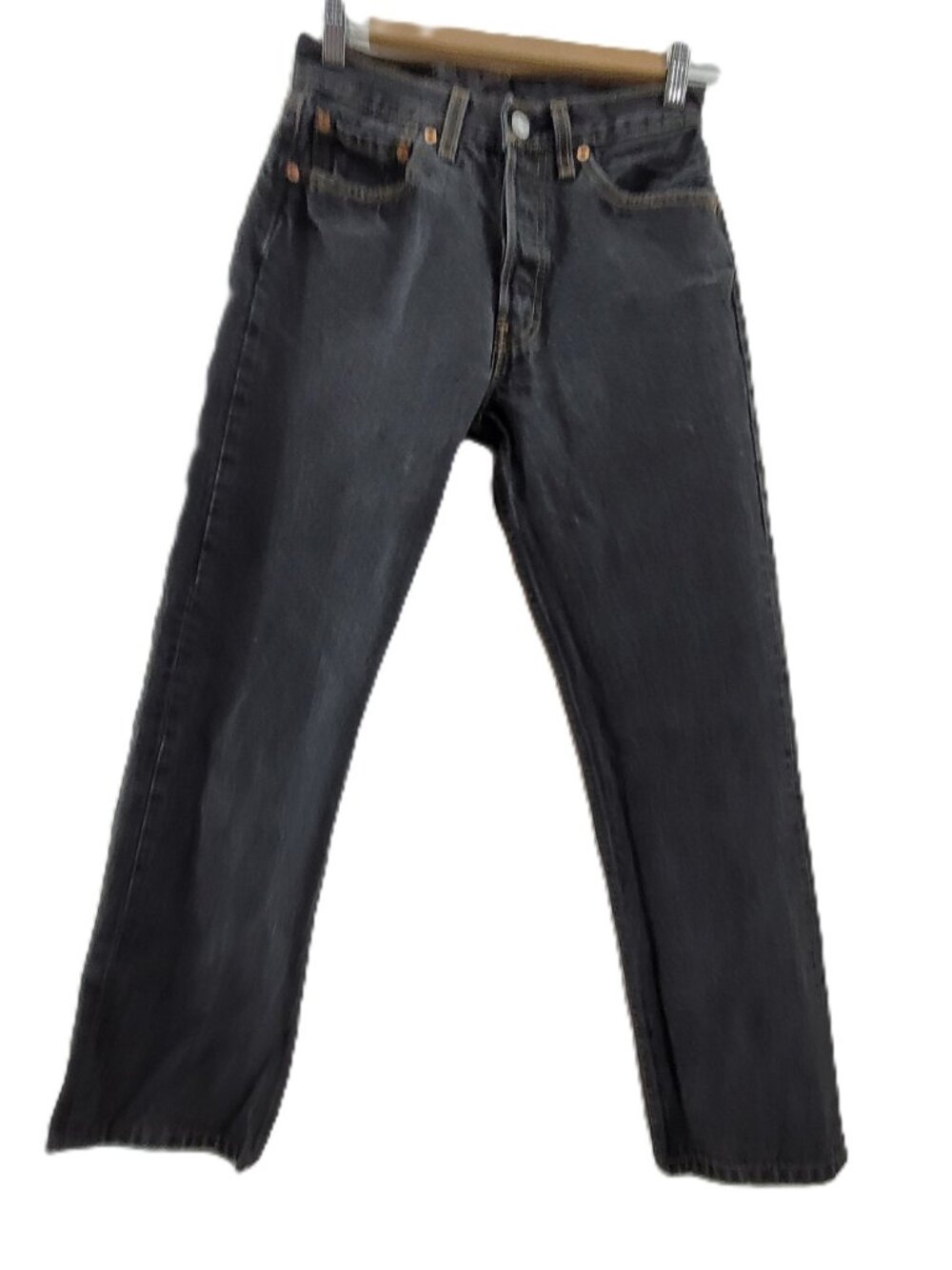 Vintage Black 501 Levi’s Women's 27x32 Fits 25x26.5 USA Made Button Fly Rare - Picture 4 of 16